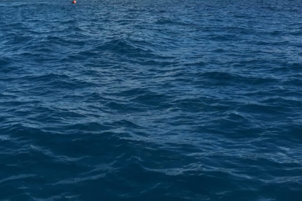 Close up of the surface of dark blue water